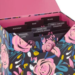 Hallmark Assorted Cards For All Occasions In Floral Organizer Box, Box Of 24 -Hallmark 24 Cards for AllOccasions in Floral Organizer Box 5EDX3457 07