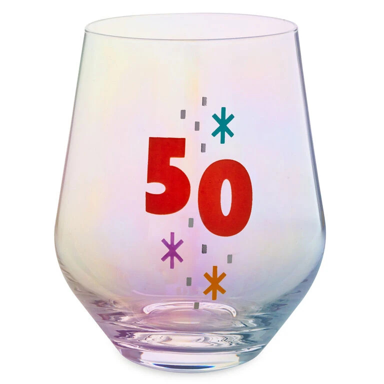 Hallmark 50 Stemless Wine Glass, 16 Oz. 1 Hallmark 50 Stemless Wine Glass, 16 Oz.