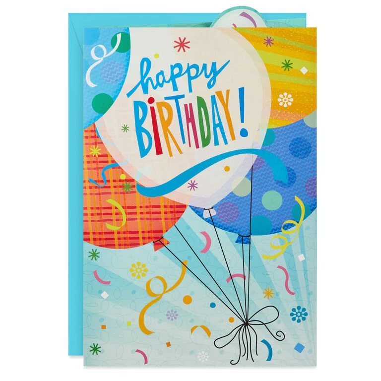 Hallmark 16" Fun Balloons Pop-Up Jumbo Birthday Card 1 Hallmark 16" Fun Balloons Pop-Up Jumbo Birthday Card