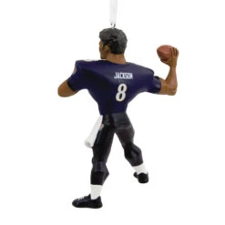 NFL Baltimore Ravens Lamar Jackson Hallmark Ornament 9 NFL Baltimore Ravens Lamar Jackson Hallmark Ornament -Hallmark Baltimore Ravens Lamar Jackson Christmas Ornament 1OSL2097 05