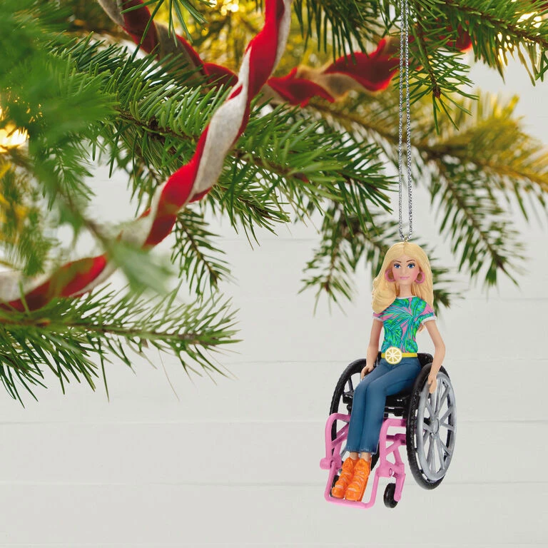 Hallmark Barbie™ Fashionista With Wheelchair Ornament 2 Hallmark Barbie™ Fashionista With Wheelchair Ornament - Image 2