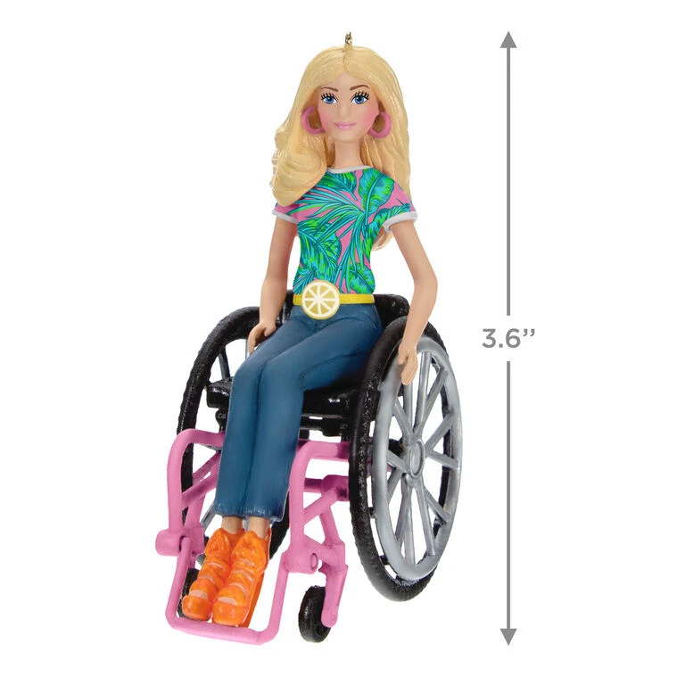 Hallmark Barbie™ Fashionista With Wheelchair Ornament 3 Hallmark Barbie™ Fashionista With Wheelchair Ornament - Image 3