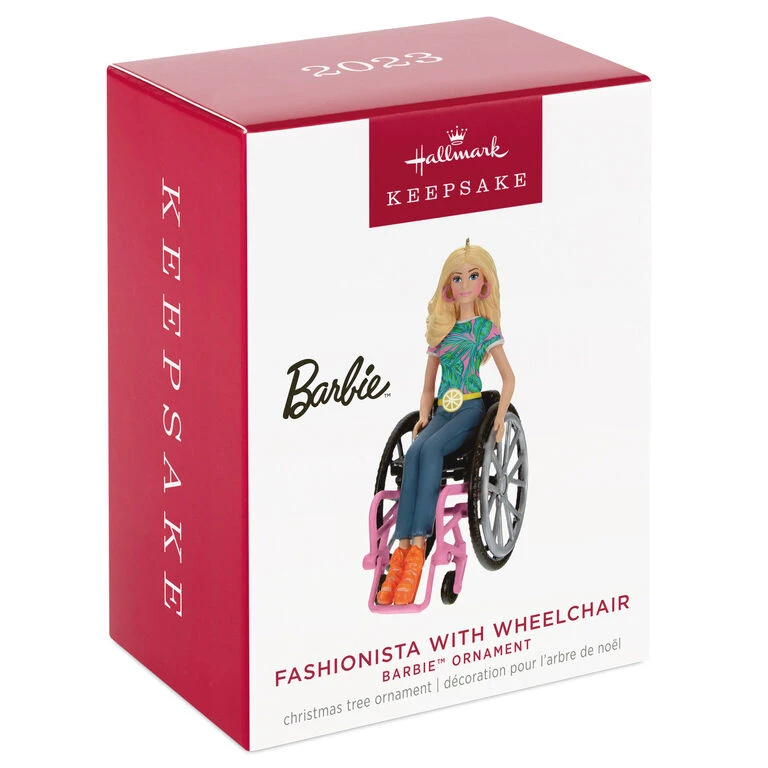 Hallmark Barbie™ Fashionista With Wheelchair Ornament 4 Hallmark Barbie™ Fashionista With Wheelchair Ornament - Image 4
