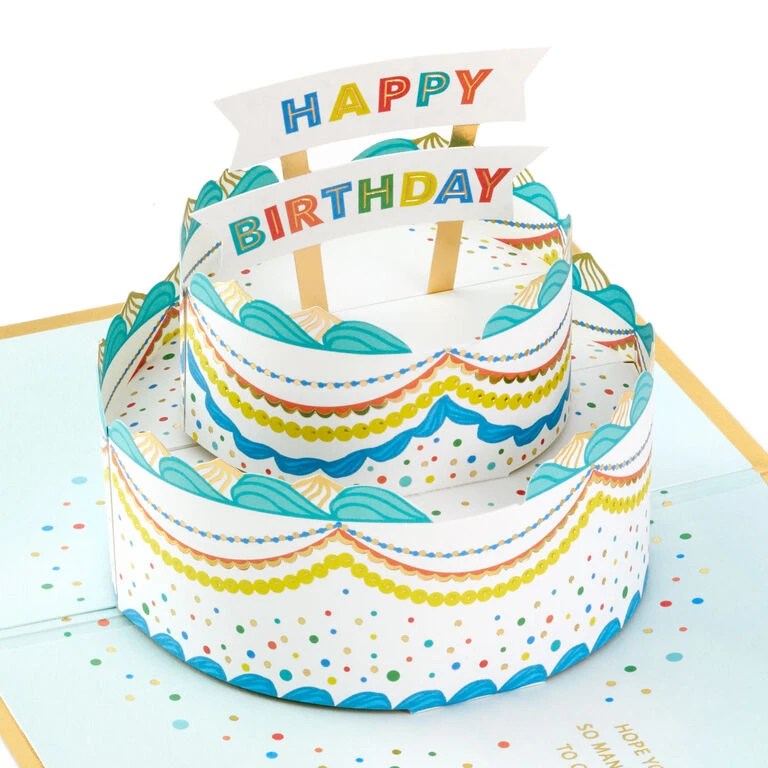 Hallmark Celebrating You Cake 3D Pop-Up Birthday Card 1 Hallmark Celebrating You Cake 3D Pop-Up Birthday Card