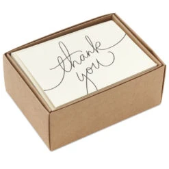 Hallmark Black Script Bulk Boxed Blank Thank-You Notes, Pack Of 40 8 Hallmark Black Script Bulk Boxed Blank Thank-You Notes, Pack Of 40 -Hallmark Black Script Boxed Blank ThankYou Notes Multipack 1TYN2453 04