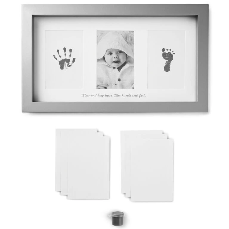 Hallmark Blessed Baby Handprint And Footprint Picture Frame Kit, 4x6 2 Hallmark Blessed Baby Handprint And Footprint Picture Frame Kit, 4x6 - Image 2