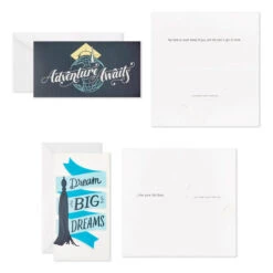 Hallmark Sophisticated Assorted Money Holder Graduation Cards, Pack Of 36 -Hallmark Blue Black Money Holder Graduation Cards Assortment 5GEY1002 04