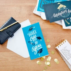 Hallmark Sophisticated Assorted Money Holder Graduation Cards, Pack Of 36 -Hallmark Blue Black Money Holder Graduation Cards Assortment 5GEY1002 09