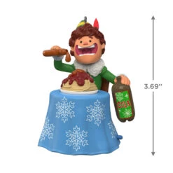 Hallmark Elf Did You Hear That? Ornament With Sound -Hallmark Buddy the Elf With Spaghetti Keepsake Ornament 2099QXI6097 03