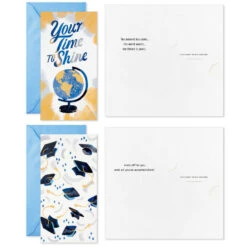 Hallmark Festive Grad Wishes Graduation Cards Assortment, Pack Of 36 -Hallmark Casual Painted Money Holder Graduation Cards Assortment 5GEY2015 03