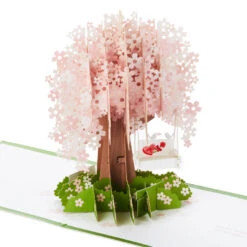 Hallmark One And Only Love Cherry Blossoms 3D Pop-Up Valentine's Day Card