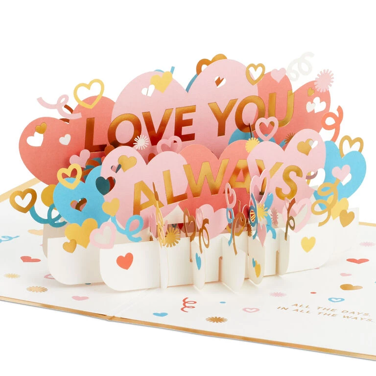 Hallmark Love You Always 3D Pop-Up Love Card 1 Hallmark Love You Always 3D Pop-Up Love Card