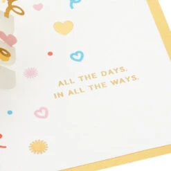 Hallmark Love You Always 3D Pop-Up Love Card 11 Hallmark Love You Always 3D Pop-Up Love Card -Hallmark Colorful Hearts 3D PopUp Love Card 1299LAD2904 03