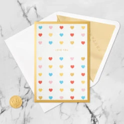 Hallmark Love You Always 3D Pop-Up Love Card 13 Hallmark Love You Always 3D Pop-Up Love Card -Hallmark Colorful Hearts 3D PopUp Love Card 1299LAD2904 05