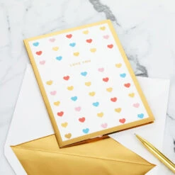 Hallmark Love You Always 3D Pop-Up Love Card 14 Hallmark Love You Always 3D Pop-Up Love Card -Hallmark Colorful Hearts 3D PopUp Love Card 1299LAD2904 06