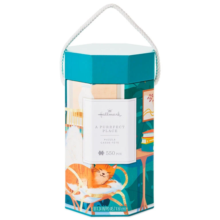 Hallmark A Purrfect Place 550-Piece Jigsaw Puzzle 1 Hallmark A Purrfect Place 550-Piece Jigsaw Puzzle