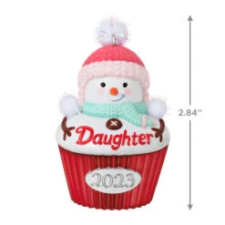 Hallmark Daughter Cupcake 2023 Ornament 8 Hallmark Daughter Cupcake 2023 Ornament -Hallmark Daughter Snowman Cupcake 2023 Keepsake Ornament 1399QGO2539 03