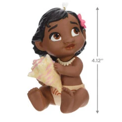 Hallmark Disney Moana The Ocean Chose Me Porcelain Ornament -Hallmark Disney Baby Moana Keepsake Ornament 2499QXD6627 03