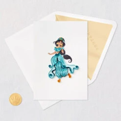 Hallmark Disney Princess Jasmine Magical Day Quilled Paper Handmade Card -Hallmark Disney Jasmine Quilled Paper Handmade Card for Her 1299LAD2857 05