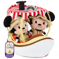 Hallmark Itty Bittys® Walt Disney World 50th Anniversary Jungle Cruise Mickey And Minnie Plush, Set Of 3 -Hallmark Disney Jungle Cruise Boat Mickey and Minnie itty bittys 1KDD2118 05