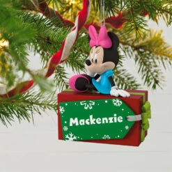 Hallmark Disney Minnie Mouse Christmas Present Personalized Ornament -Hallmark Disney Minnie Mouse Christmas Present Personalized Ornament 2499QHE1886B1 02