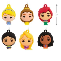 Mini Disney Princess Shatterproof Hallmark Ornaments, Set Of 6 7 Mini Disney Princess Shatterproof Hallmark Ornaments, Set Of 6 -Hallmark Disney Princess Miniature Christmas Ornaments Set of 6 2HCM6131 03