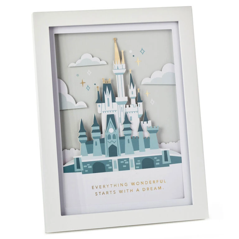 Hallmark Walt Disney World 50th Anniversary Castle Papercraft Framed Art, 8.88x10.5 1 Hallmark Walt Disney World 50th Anniversary Castle Papercraft Framed Art, 8.88x10.5
