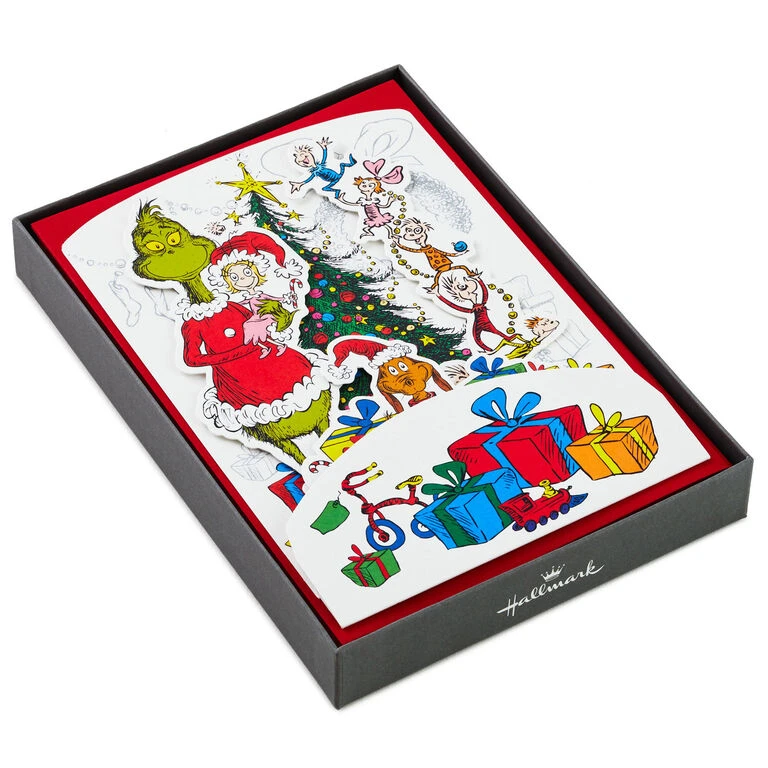 Hallmark Dr. Seuss™ How The Grinch Stole Christmas! 3D Pop-Up Boxed Christmas Cards, Pack Of 8 1 Hallmark Dr. Seuss™ How The Grinch Stole Christmas! 3D Pop-Up Boxed Christmas Cards, Pack Of 8