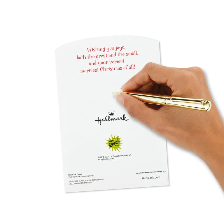 Hallmark Dr. Seuss™ How The Grinch Stole Christmas! 3D Pop-Up Boxed Christmas Cards, Pack Of 8 5 Hallmark Dr. Seuss™ How The Grinch Stole Christmas! 3D Pop-Up Boxed Christmas Cards, Pack Of 8 - Image 5