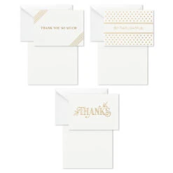 Hallmark Elegant Dimensions Boxed Blank Thank-You Notes Assortment, Pack Of 120 8 Hallmark Elegant Dimensions Boxed Blank Thank-You Notes Assortment, Pack Of 120 -Hallmark Elegant Dimensions Assorted Boxed ThankYou Cards 5STZ1161 03