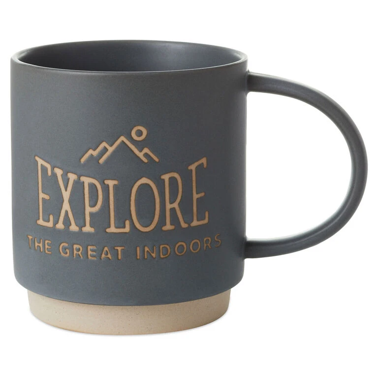 Hallmark Explore Indoors Funny Mug, 16 Oz. 1 Hallmark Explore Indoors Funny Mug, 16 Oz.