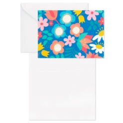 Hallmark Floral And Lettering Bulk Blank Note Cards, Pack Of 50 -Hallmark Floral and Lettering Bulk Blank Note Cards Assortment 1399WTU1087 03