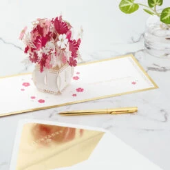 Hallmark Happy Thoughts Flower Bouquet 3D Pop-Up Thinking Of You Card 17 Hallmark Happy Thoughts Flower Bouquet 3D Pop-Up Thinking Of You Card -Hallmark Flower Bouquet 3D PopUp Thinking of You Card 1299LAD9644 08