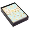 Hallmark Flowers And Dots Assorted Blank Note Cards, Box Of 50
