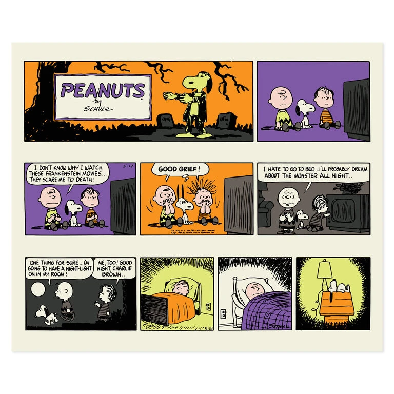 Hallmark Peanuts® Franken-Snoopy Comic Blanket, 50x60 3 Hallmark Peanuts® Franken-Snoopy Comic Blanket, 50x60 - Image 3