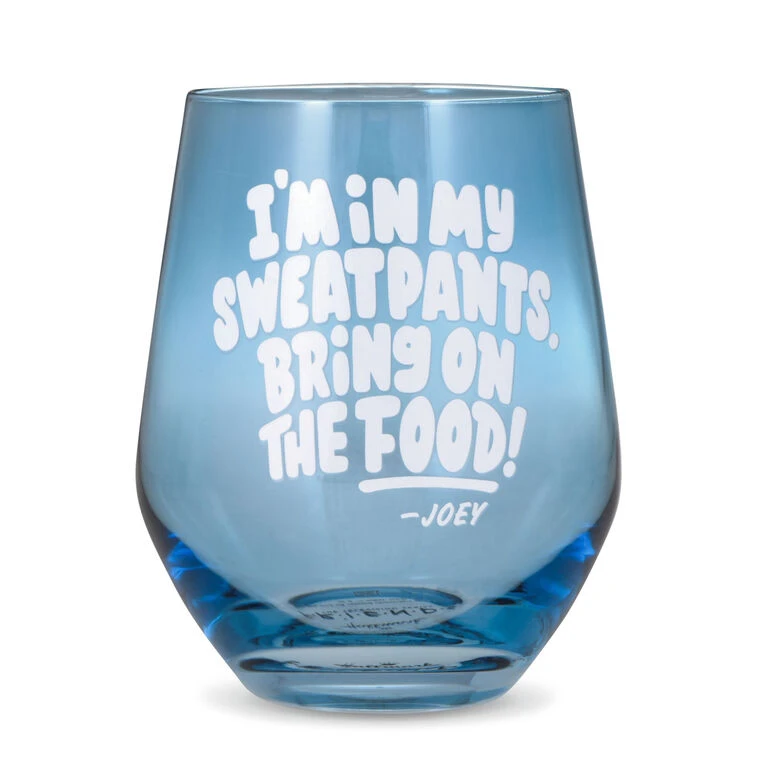 Hallmark Friends Bring On The Food Stemless Wine Glass, 16 Oz. 1 Hallmark Friends Bring On The Food Stemless Wine Glass, 16 Oz.