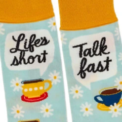 Hallmark Gilmore Girls Life's Short, Talk Fast Crew Socks -Hallmark Gilmore Girls Lifes Short Talk Fast Crew Socks 1PCL1011 03