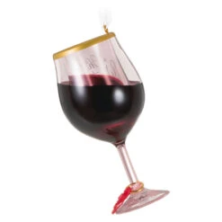 Hallmark Oh, What Fun It Is To Wine Ornament -Hallmark Glass of Red Wine Keepsake Ornament 1599QGO2919 06