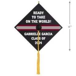 Hallmark Graduation Cap Text Personalized Ornament 6 Hallmark Graduation Cap Text Personalized Ornament -Hallmark Graduation Cap Text Personalized Keepsake Ornament 2499QHE2120B1 03