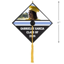 Hallmark Graduation Cap Text And Photo Personalized Ornament -Hallmark Graduation Cap Text and Photo Personalized Keepsake Ornament 2499QHE2120B2 03