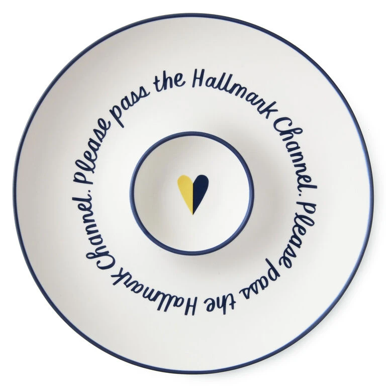 Hallmark Channel Chip And Dip Plate 1 Hallmark Channel Chip And Dip Plate