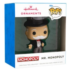 Hasbro® Mr. Monopoly Funko POP!® Hallmark Ornament 8 Hasbro® Mr. Monopoly Funko POP!® Hallmark Ornament -Hallmark Hasbro Mr. Monopoly Funko POP Christmas Ornament 3HCM2311 04