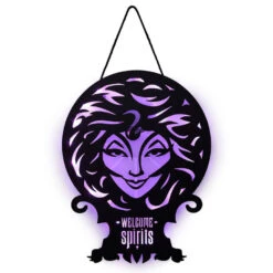 Hallmark Disney The Haunted Mansion Madam Leota Lighted Hanging Sign, 11x16 7 Hallmark Disney The Haunted Mansion Madam Leota Lighted Hanging Sign, 11x16 -Hallmark Haunted Mansion Madame Leota Metal Sign With Light 1HGN1503 04