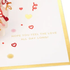 Hallmark Love You More 3D Pop-Up Love Card 10 Hallmark Love You More 3D Pop-Up Love Card -Hallmark Heart Pattern 3D PopUp Love Card 1299IAV5835 03