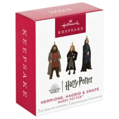 Hallmark Mini Harry Potter™ Hermione™, Hagrid™ And Snape™ Metal Ornaments, Set Of 3 -Hallmark Hermione Hagrid Snape Keepsake Ornaments 2999QXM9259 06