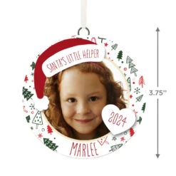 Hallmark Holiday Personalized Text And Photo Ceramic Ornament -Hallmark Holiday Personalized Round Christmas Ornament 1999QHE1711B22 03