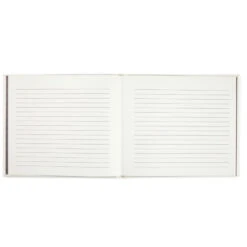 Hallmark Ivory Botanical Pattern Guest Book -Hallmark Ivory Faux Leather Abstract Leaves Guest Book 1EDY3151 03