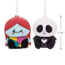 Better Together Disney Tim Burton's The Nightmare Before Christmas Jack And Sally Magnetic Hallmark Ornaments, Set Of 2 7 Better Together Disney Tim Burton's The Nightmare Before Christmas Jack And Sally Magnetic Hallmark Ornaments, Set Of 2 -Hallmark Jack Skellington and Sally Christmas Ornaments 3HCM2400 03