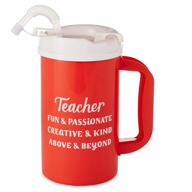 Hallmark Teacher Above & Beyond Water Jug, 32 Oz. 1 Hallmark Teacher Above & Beyond Water Jug, 32 Oz.