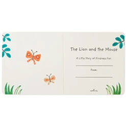 Hallmark The Lion And The Mouse Board Book And Lion Lovey Blanket Set -Hallmark Lion Lovey Blanket Lion Mouse Kindness Board Book Set 1BBY4783 04